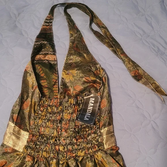 COPY - Halter Back Goddess dress-silk/polyester - Picture 11 of 12